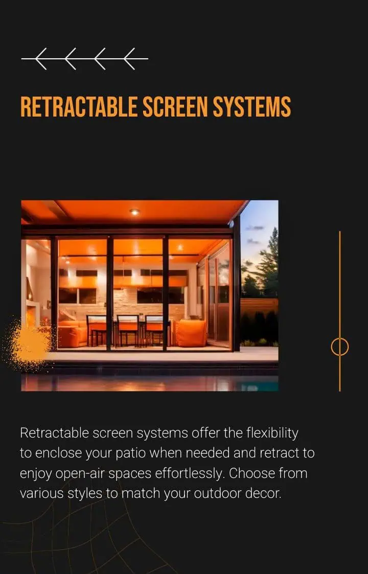 Motorized retractable patio screen installation on home exterior with partial screens deployed, Hollywood FL