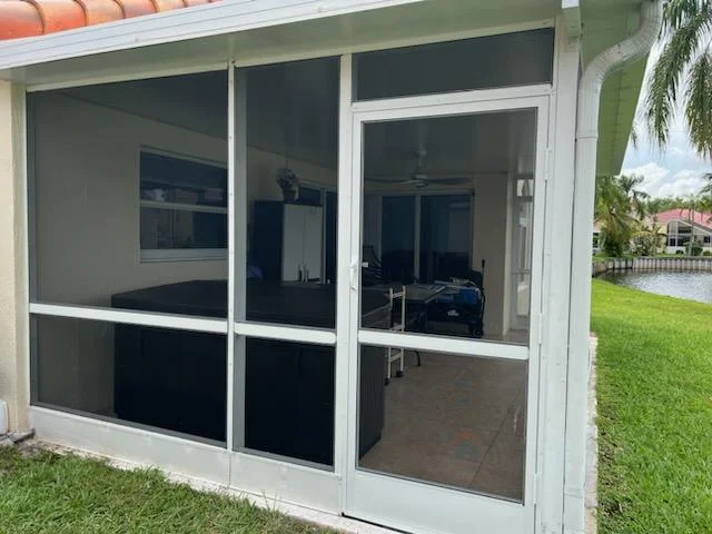 Sliding glass door repair and patio screen restoration for smooth operation.